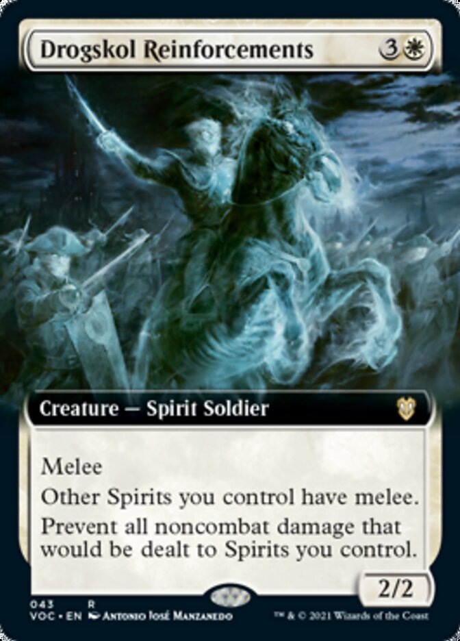 Drogskol Reinforcements - [Foil, Extended Art] Crimson Vow Commander (VOC)