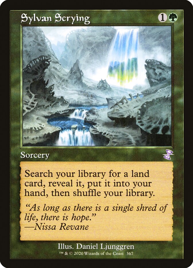 Sylvan Scrying - [Foil, Retro Frame] Time Spiral Remastered (TSR)