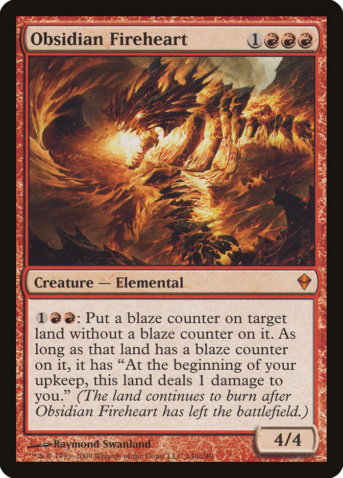 Obsidian Fireheart - Zendikar (ZEN)