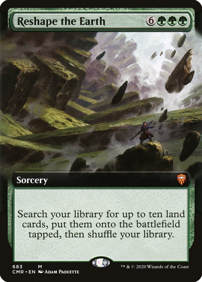 Reshape the Earth - [Foil, Extended Art] Commander Legends (CMR)