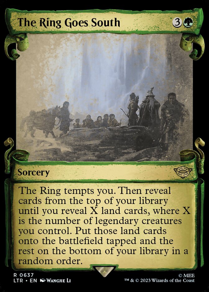The Ring Goes South - [Foil, Showcase Scroll] The Lord of the Rings: Tales of Middle-earth (LTR)