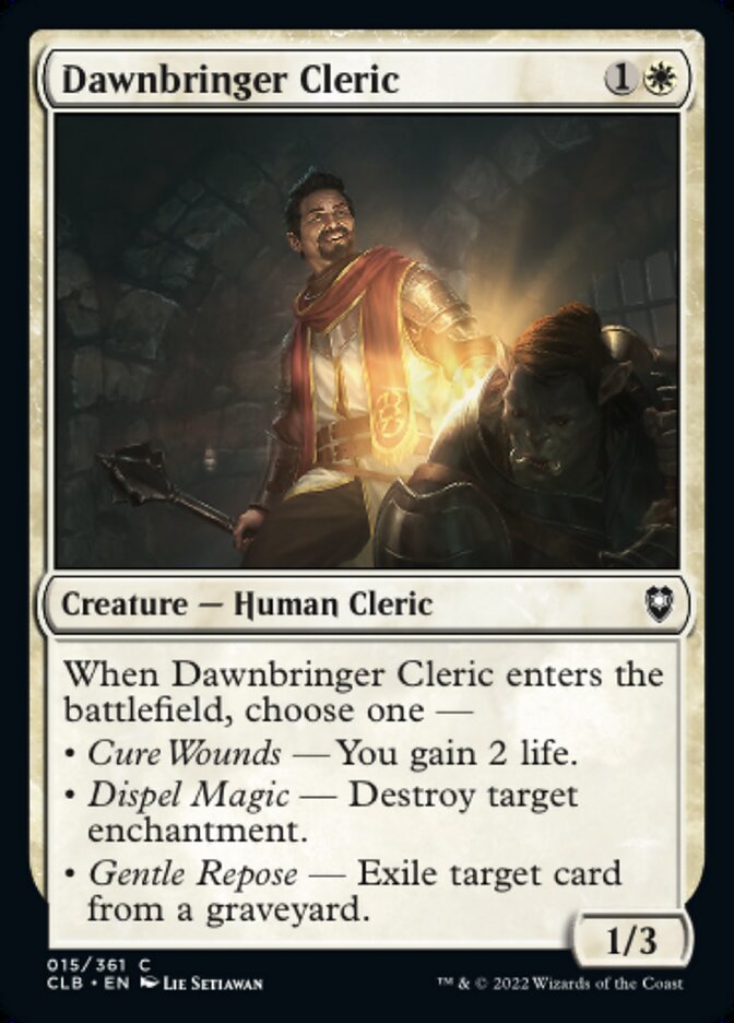 Dawnbringer Cleric - [Foil] Commander Legends: Battle for Baldur's Gate (CLB)