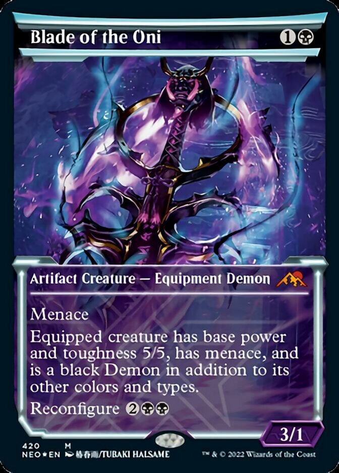 Blade of the Oni - [Etched Foil, Showcase] Kamigawa: Neon Dynasty (NEO)