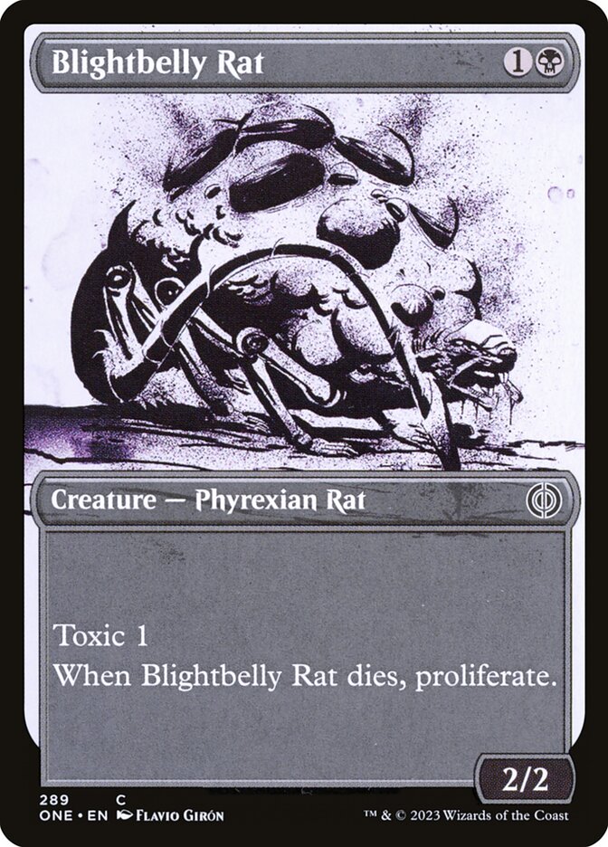 Blightbelly Rat - [Showcase] Phyrexia: All Will Be One (ONE)