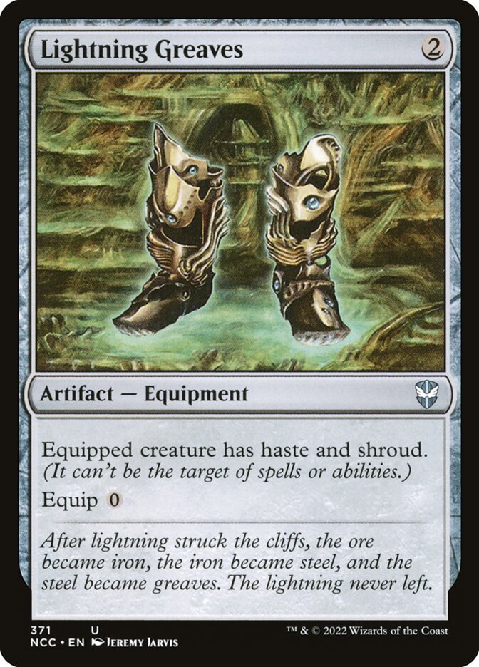 Lightning Greaves - [Foil] New Capenna Commander (NCC)