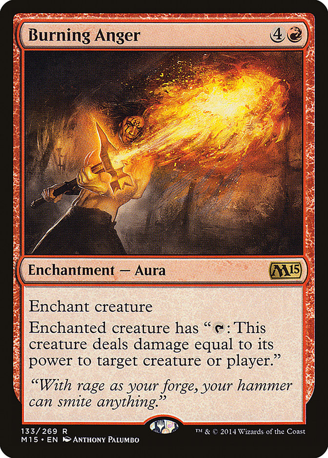 Burning Anger - [Foil] Magic 2015 (M15)