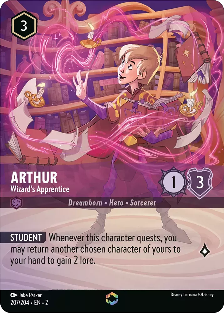 Arthur - Wizard's Apprentice - [Foil, Enchanted] Rise of the Floodborn (2)