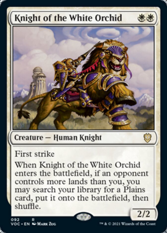 Knight of the White Orchid - [Foil] Crimson Vow Commander (VOC)