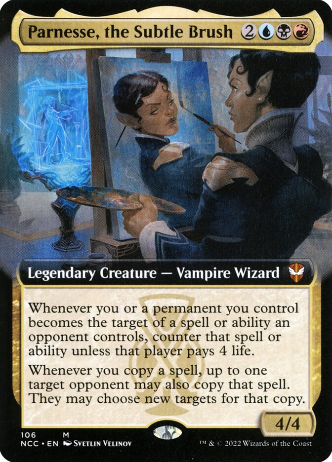Parnesse, the Subtle Brush - [Foil, Extended Art] New Capenna Commander (NCC)