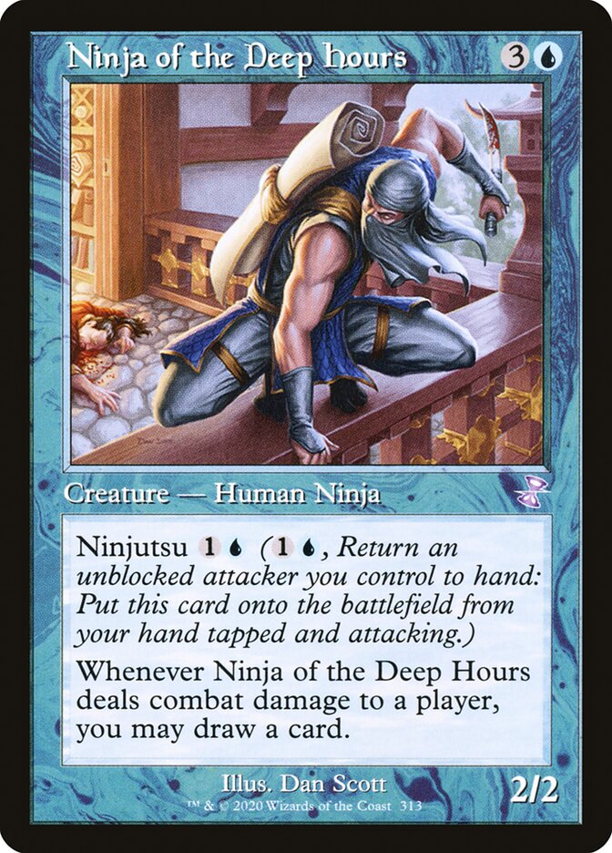 Ninja of the Deep Hours - [Foil, Retro Frame] Time Spiral Remastered (TSR)