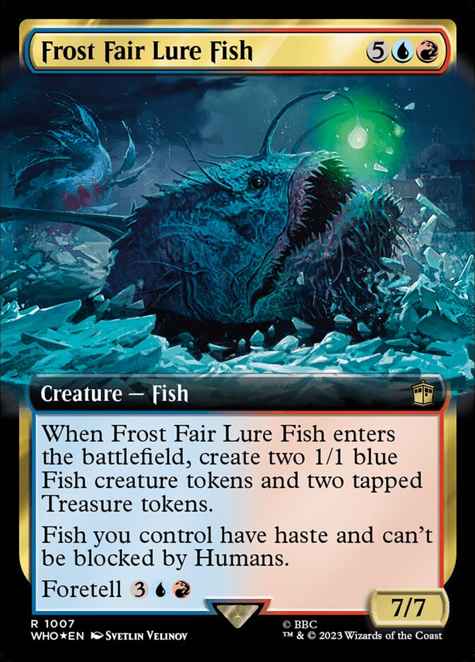 Frost Fair Lure Fish - [Surge Foil, Extended Art] Doctor Who (WHO)