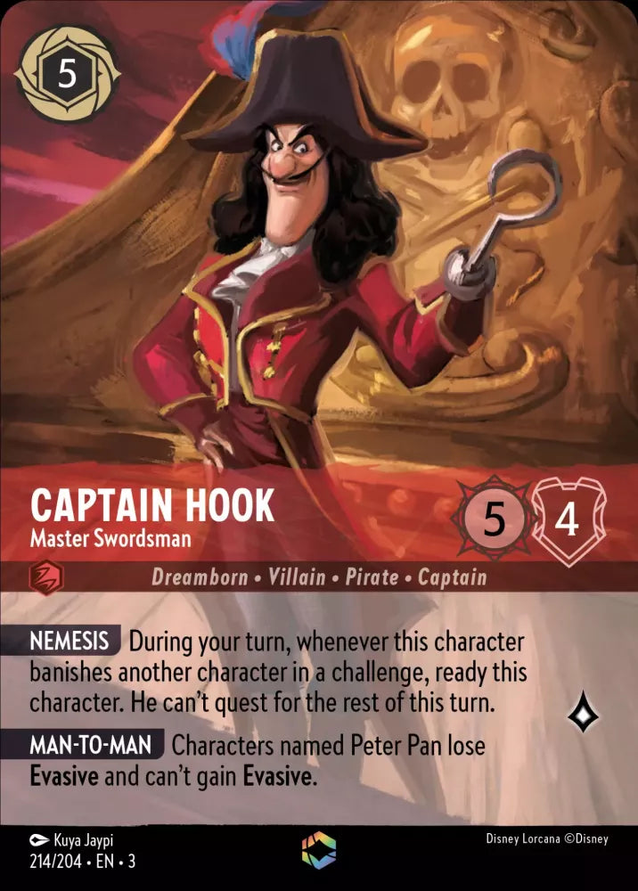 Captain Hook - Master Swordsman - [Foil, Enchanted] Into the Inklands (3)