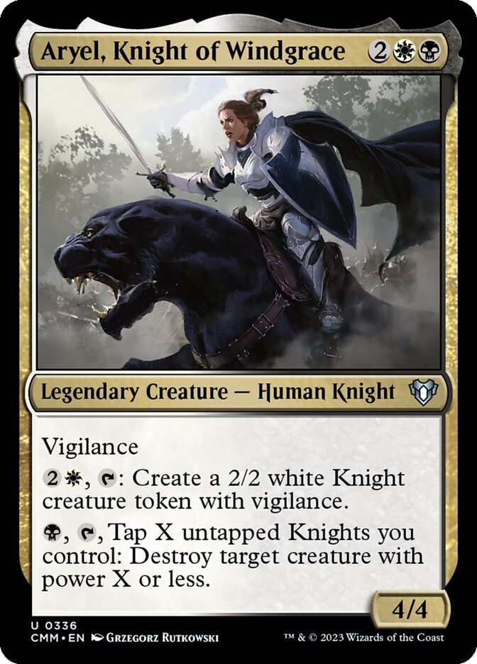 Aryel, Knight of Windgrace - [Foil] Commander Masters (CMM)