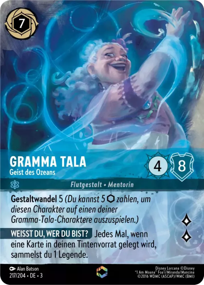 Gramma Tala - Spirit of the Ocean - [Foil, Enchanted] Into the Inklands (3)