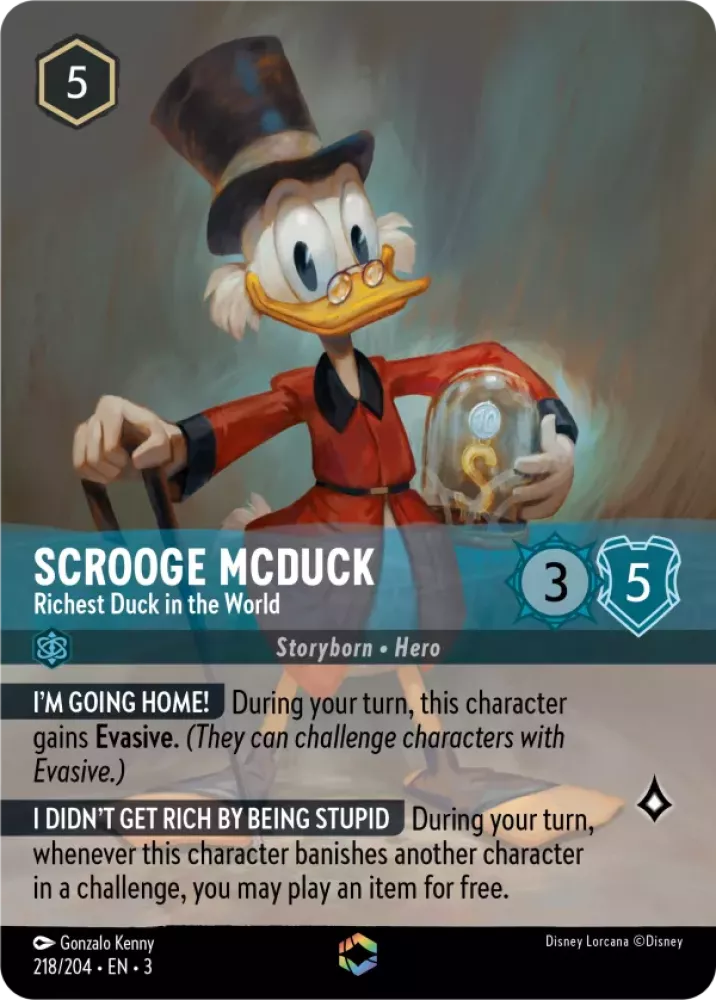 Scrooge McDuck - Richest Duck in the World - [Foil, Enchanted] Into the Inklands (3)