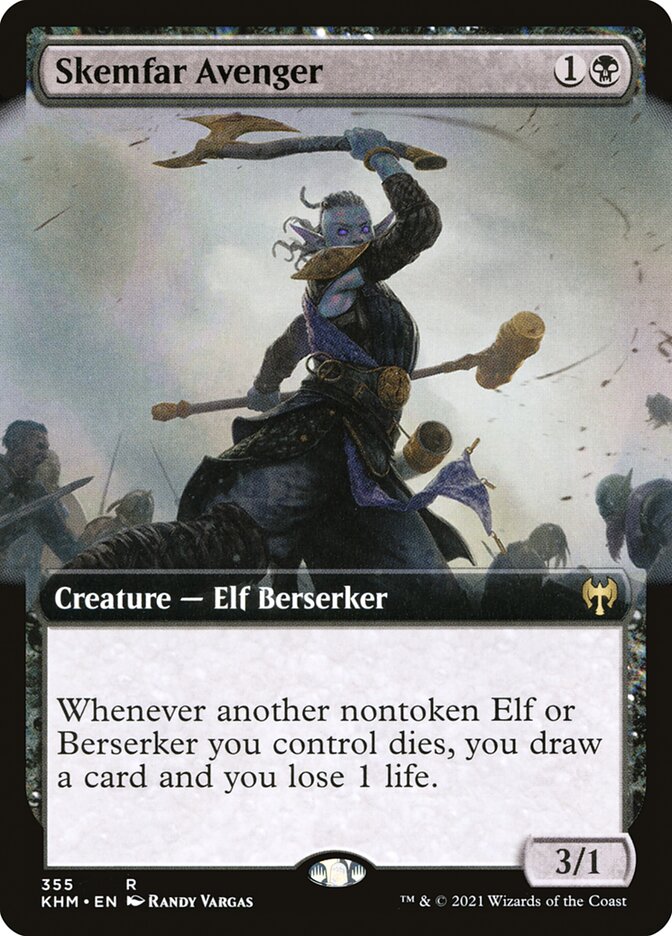 Skemfar Avenger - [Foil, Extended Art] Kaldheim (KHM)