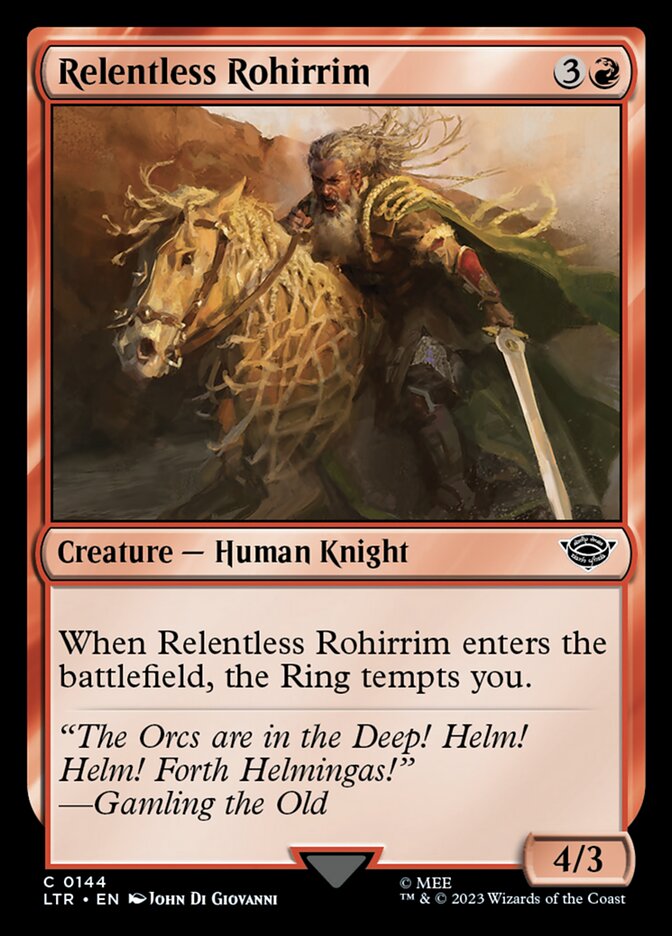 Relentless Rohirrim - [Foil] The Lord of the Rings: Tales of Middle-earth (LTR)