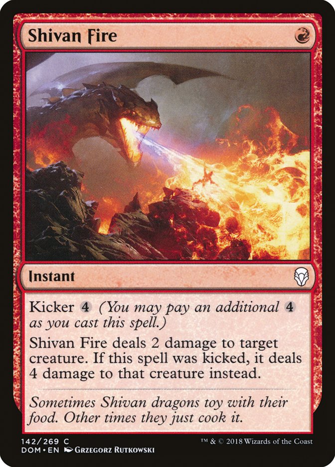 Shivan Fire - [Foil] Dominaria (DOM)