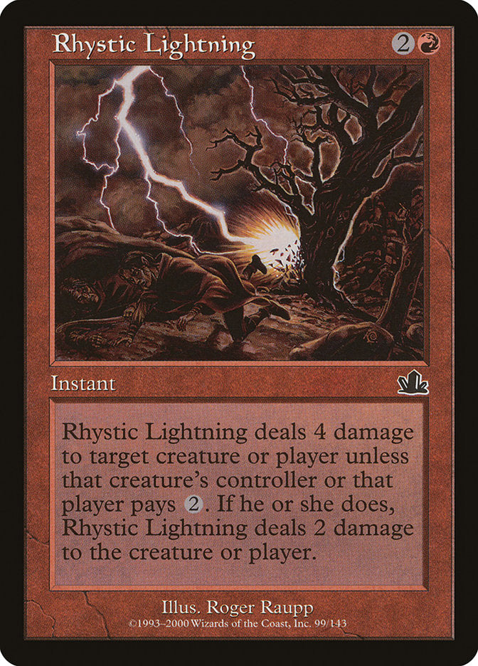 Rhystic Lightning - [Foil] Prophecy (PCY)