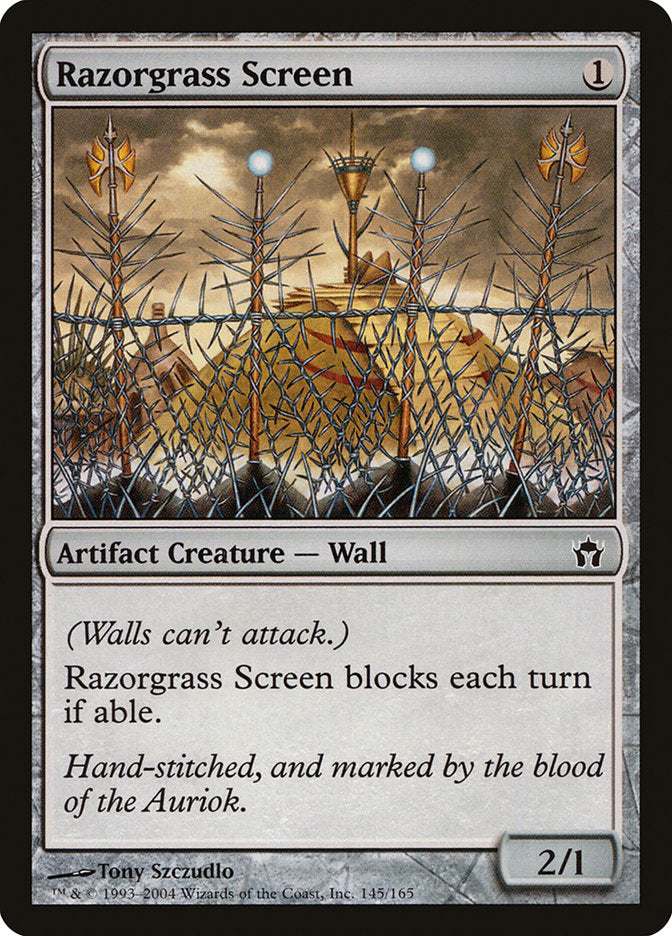 Razorgrass Screen - [Foil] Fifth Dawn (5DN)