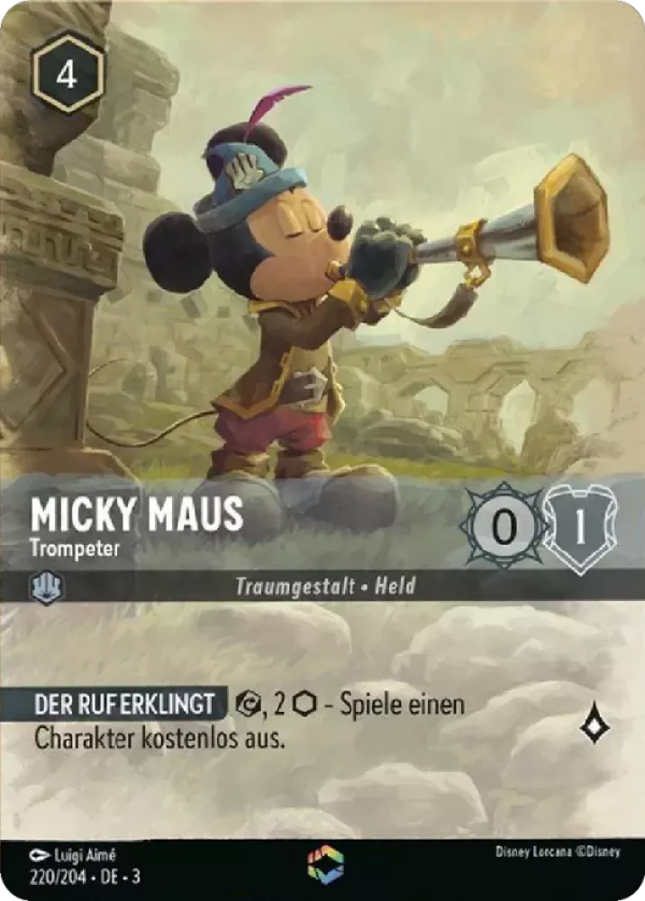 Mickey Mouse - Trumpeter - [Foil, Enchanted] Into the Inklands (3)