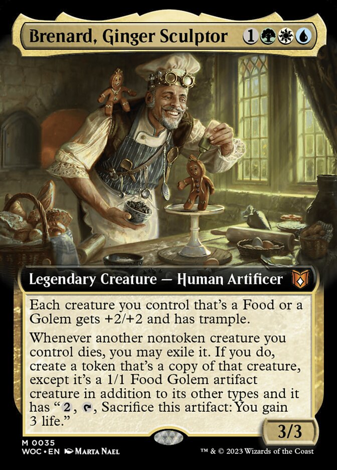 Brenard, Ginger Sculptor - [Extended Art] Wilds of Eldraine Commander (WOC)