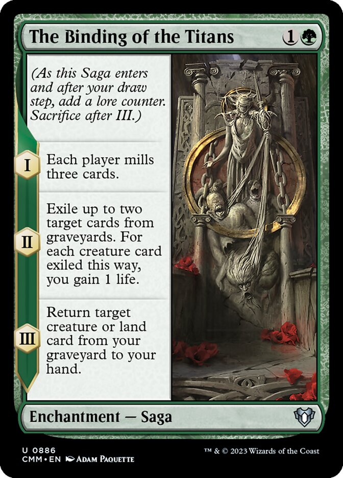 The Binding of the Titans - [Foil] Commander Masters (CMM)