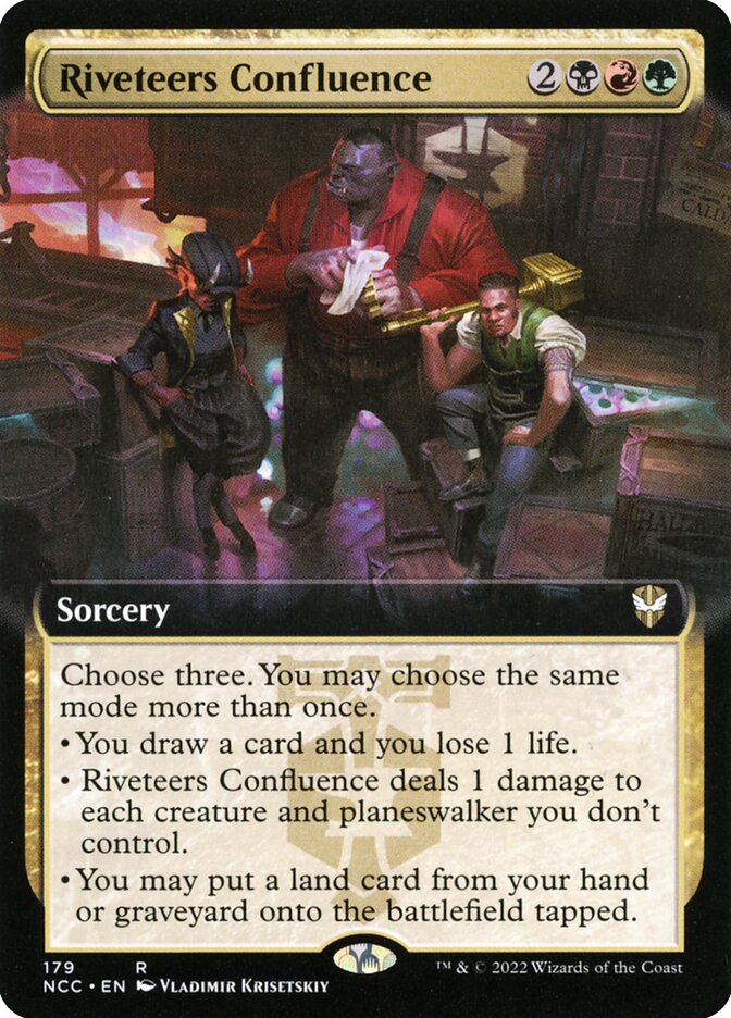 Riveteers Confluence - [Extended Art] New Capenna Commander (NCC)