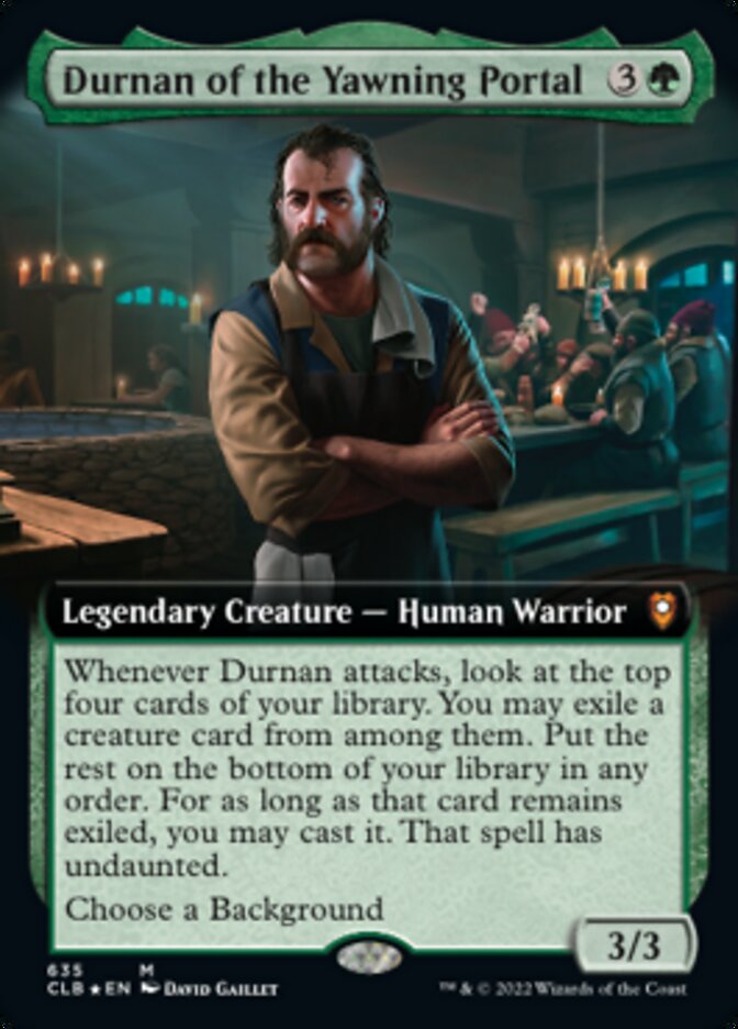 Durnan of the Yawning Portal - [Foil, Extended Art] Commander Legends: Battle for Baldur's Gate (CLB)