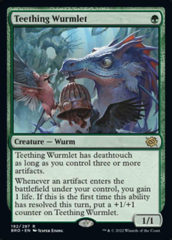 Teething Wurmlet - [Foil] The Brothers' War (BRO)