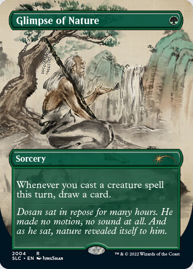Glimpse of Nature - [Foil, Borderless] Secret Lair 30th Anniversary Countdown Kit (SLC)