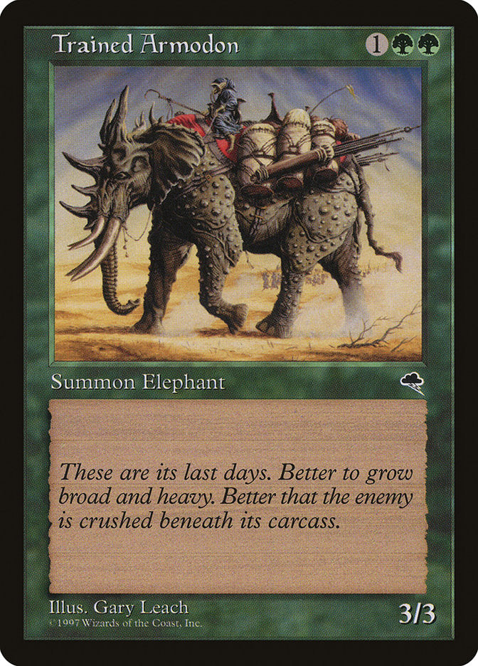 Trained Armodon - [Retro Frame] Tempest (TMP)