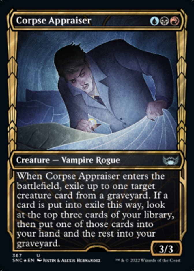 Corpse Appraiser - [Gilded Foil, Showcase] Streets of New Capenna (SNC)