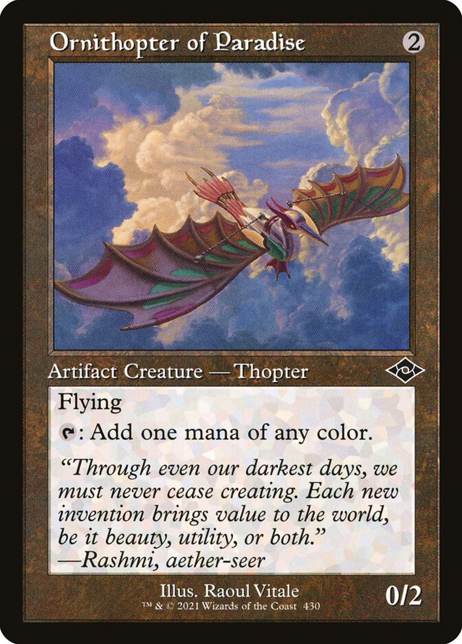 Ornithopter of Paradise - [Etched Foil, Retro Frame] Modern Horizons 2 (MH2)