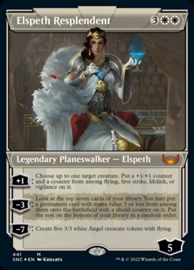 Elspeth Resplendent - [Etched Foil, Showcase] Streets of New Capenna (SNC)