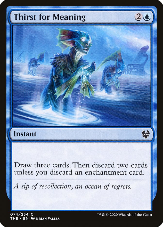 Thirst for Meaning - [Foil] Theros Beyond Death (THB)