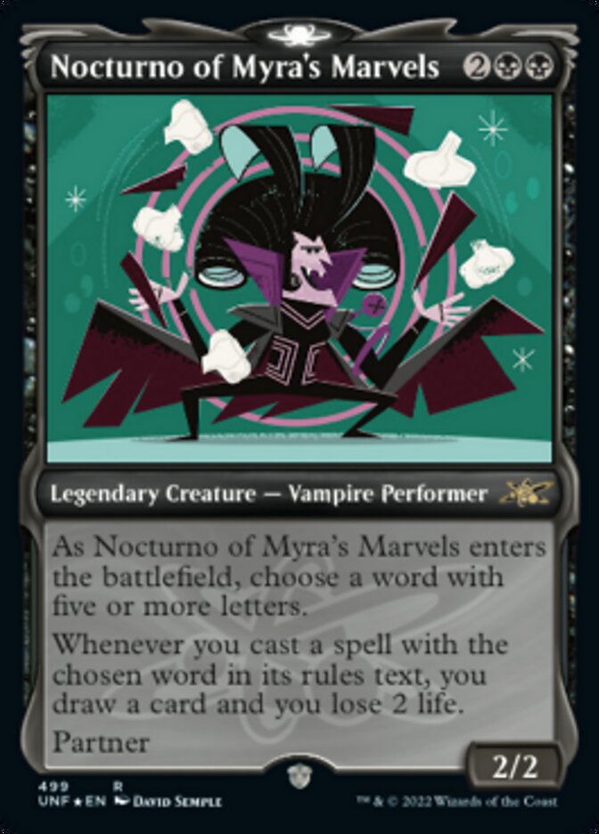 Nocturno of Myra's Marvels - [Galaxy Foil, Showcase] Unfinity (UNF)