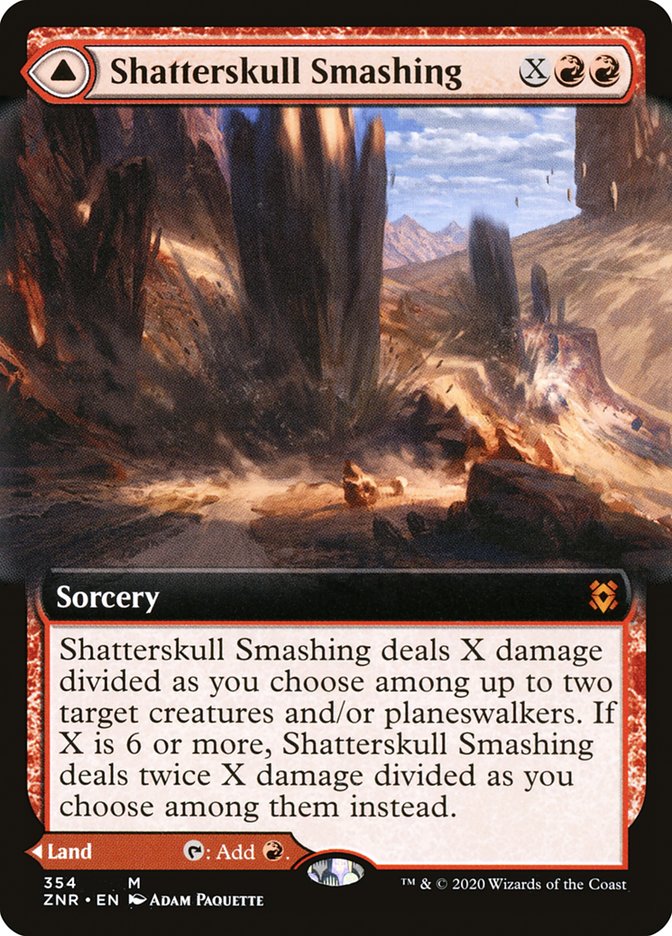 Shatterskull Smashing // Shatterskull, the Hammer Pass - [Foil, Extended Art] Zendikar Rising (ZNR)