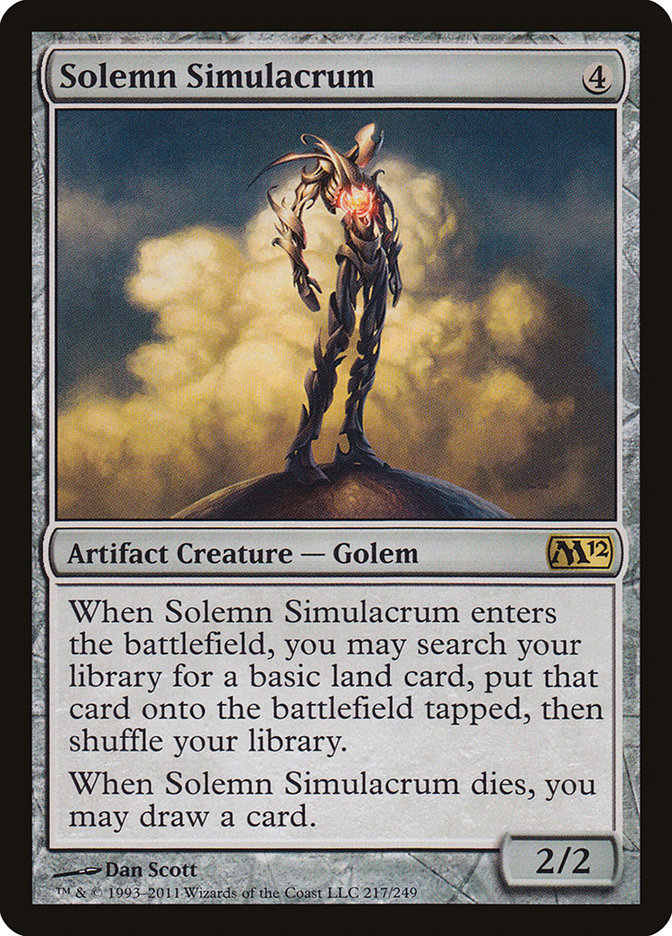 Solemn Simulacrum - [Foil] Magic 2012 (M12)