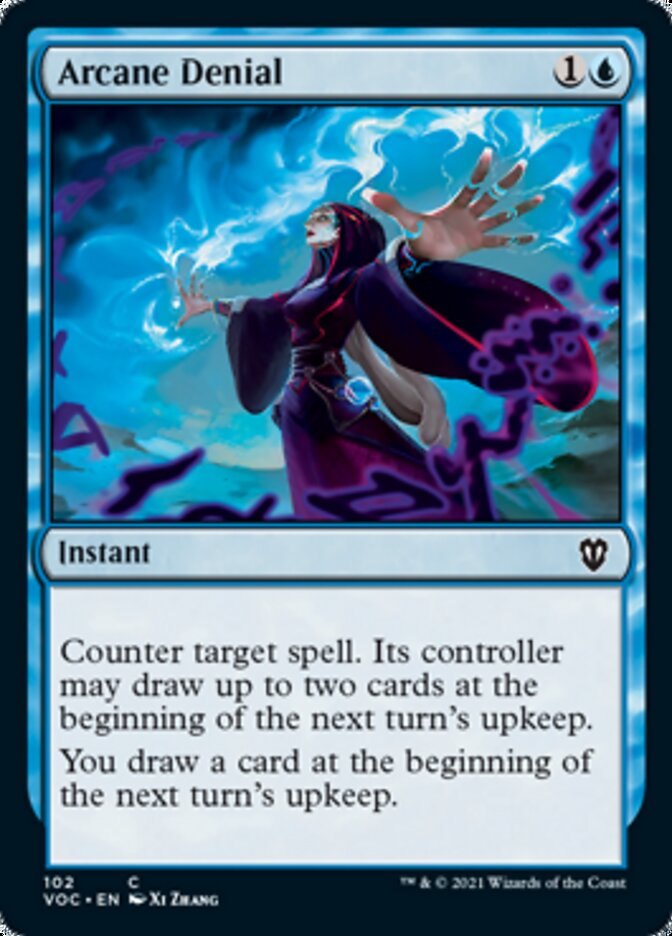 Arcane Denial - [Foil] Crimson Vow Commander (VOC)