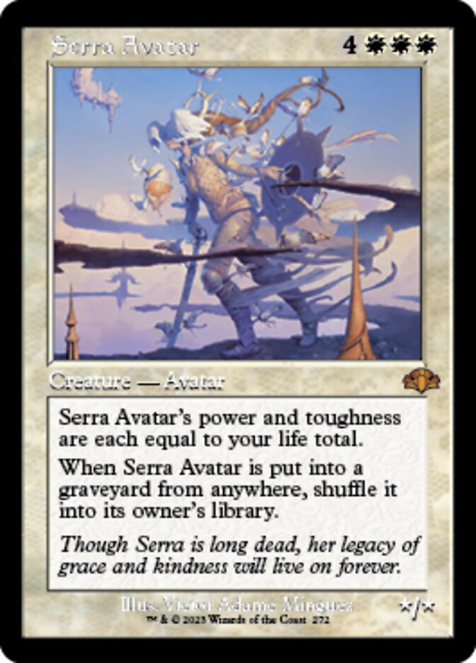 Serra Avatar - [Retro Frame] Dominaria Remastered (DMR)