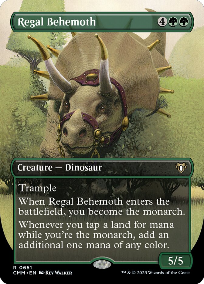 Regal Behemoth - [Foil, Borderless] Commander Masters (CMM)