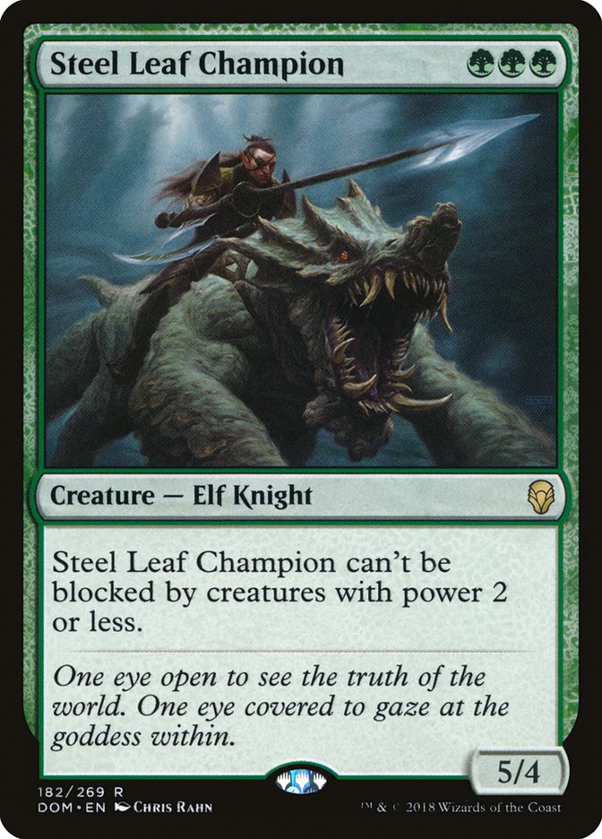 Steel Leaf Champion - [Foil] Dominaria (DOM)