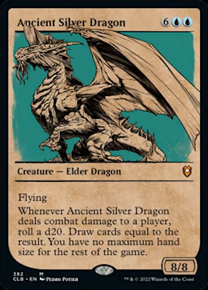 Ancient Silver Dragon - [Showcase] Commander Legends: Battle for Baldur's Gate (CLB)