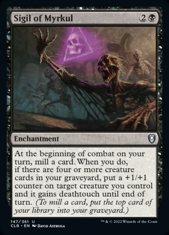 Sigil of Myrkul - [Foil] Commander Legends: Battle for Baldur's Gate (CLB)