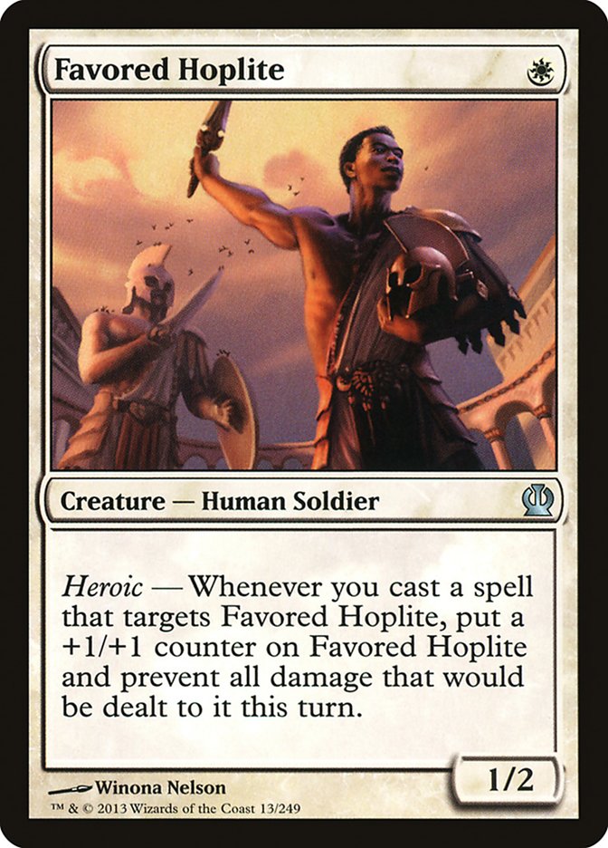 Favored Hoplite - [Foil] Theros (THS)