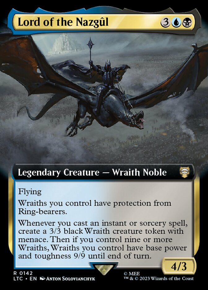 Lord of the Nazgûl - [Foil, Extended Art] Tales of Middle-earth Commander (LTC)