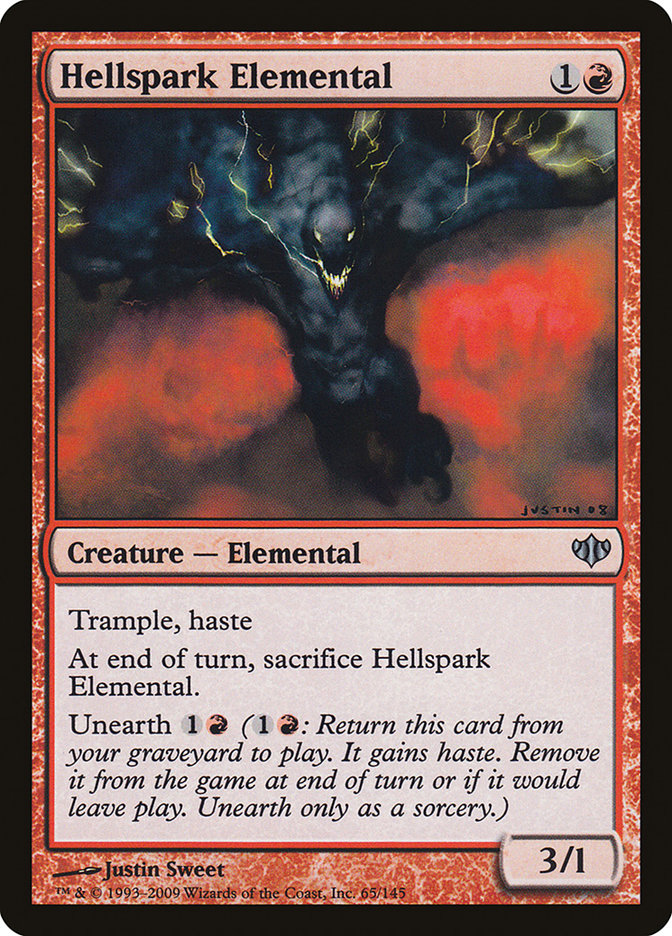 Hellspark Elemental - [Foil] Conflux (CON)