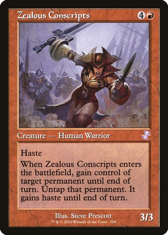 Zealous Conscripts - [Foil, Retro Frame] Time Spiral Remastered (TSR)