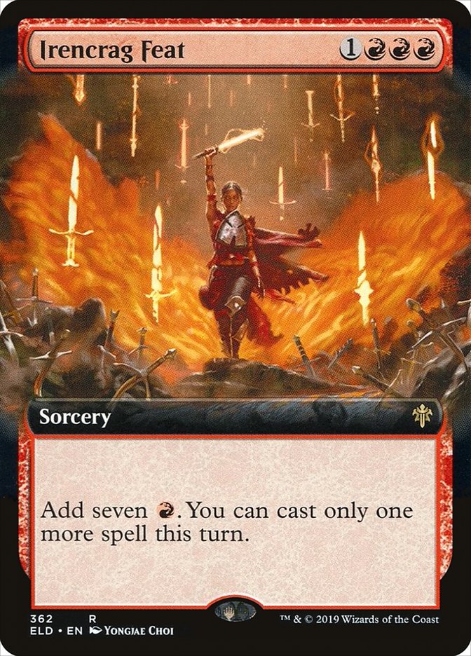 Irencrag Feat - [Foil, Extended Art] Throne of Eldraine (ELD)